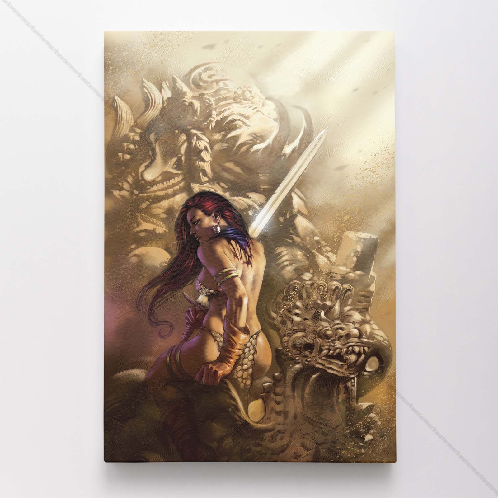 Red Sonja Poster Canvas Comic Book Art Print #1564