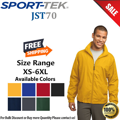 【TRUNK PROJECT】★送料・関税込★Check Hoodie Jacket Sport-Tek JST70 Mens Long Sleeve Lightweight Full-Zip Wind