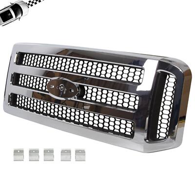 For Ford F250 F350 F-250 F-350 Super Duty 2005-07 #FO1200456 Chrome Front Grille