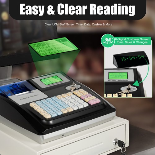 スクエアレジ(square) Square POS Terminal Cash Register Complete W/ 48 Keys