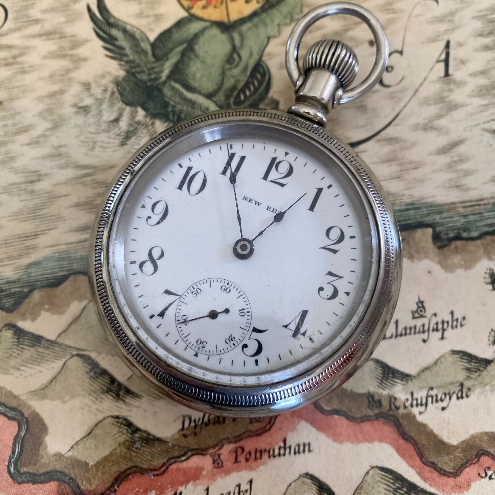 Vintage New York Standard "New Era" Pocket Watch 18 Size 7 Jewels