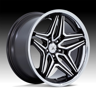 Asanti Black Label ABL46 Duke Gloss Black Machined 22x9 5x120 15mm