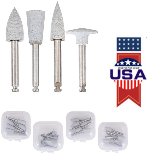 Dental Silicone Head Composite Polishing Burs Drill HP for Low-speed Handpiece