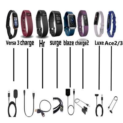 For Fitbit Charge 2 3 4 5Blaze Versa Ionic Inspire Alta AltaHR USB
