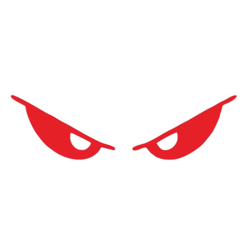 Reflective Evil Eyes Shape Motorcycle Laptop Helmet Body Car Decal Sticker