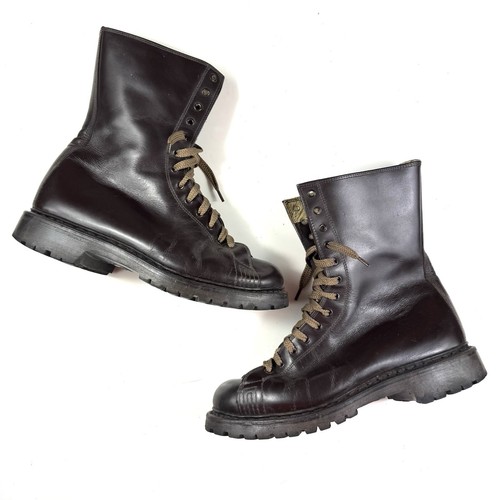 靴 Italian Army Service Shoes / Size:42 Original Italian Military High Top Gym Shoes Durable Design