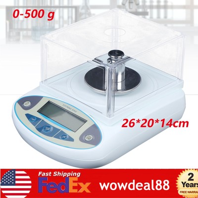 New Analytical Balance Lab Digital Electronic Precision Scale 1mg 500g x 0.001g