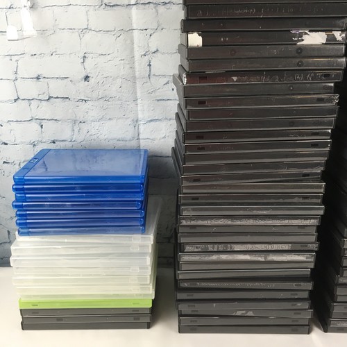 Lot of 106 Empty DVD Cases Including Doubles Blu-Ray VGC Clean