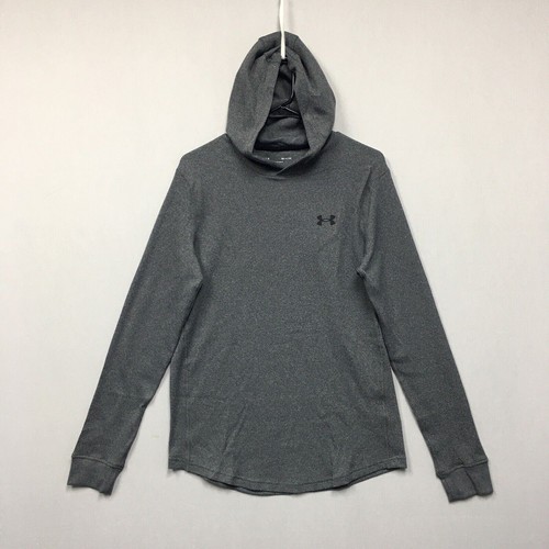 

Рубашка вафельной вязки с капюшоном Under Armour (мужской размер ), серый топ UA с длинными рукавами, under armour waffle hoody