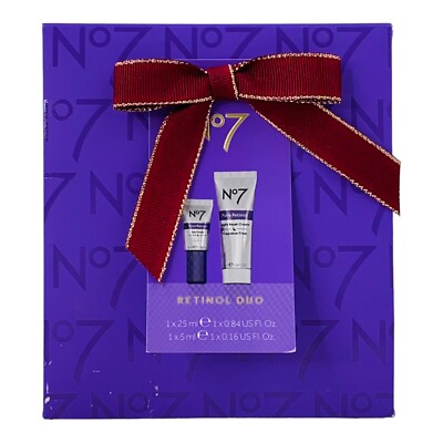 No7 Retinol Duo Gift Set Includes Eye Cream & Night Repair Cream