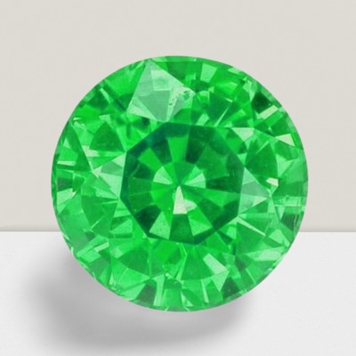 Lustrous Emerald Round Cut Loose Gemstone 5 mm - 0.53 Cts Gemstone