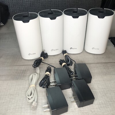 Lot Of 4 TP-Link Whole Home Mesh WiFi System Deco S4R AC1200 White