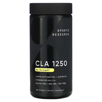 Sports Research CLA 1250, Max Potency, Softgel
