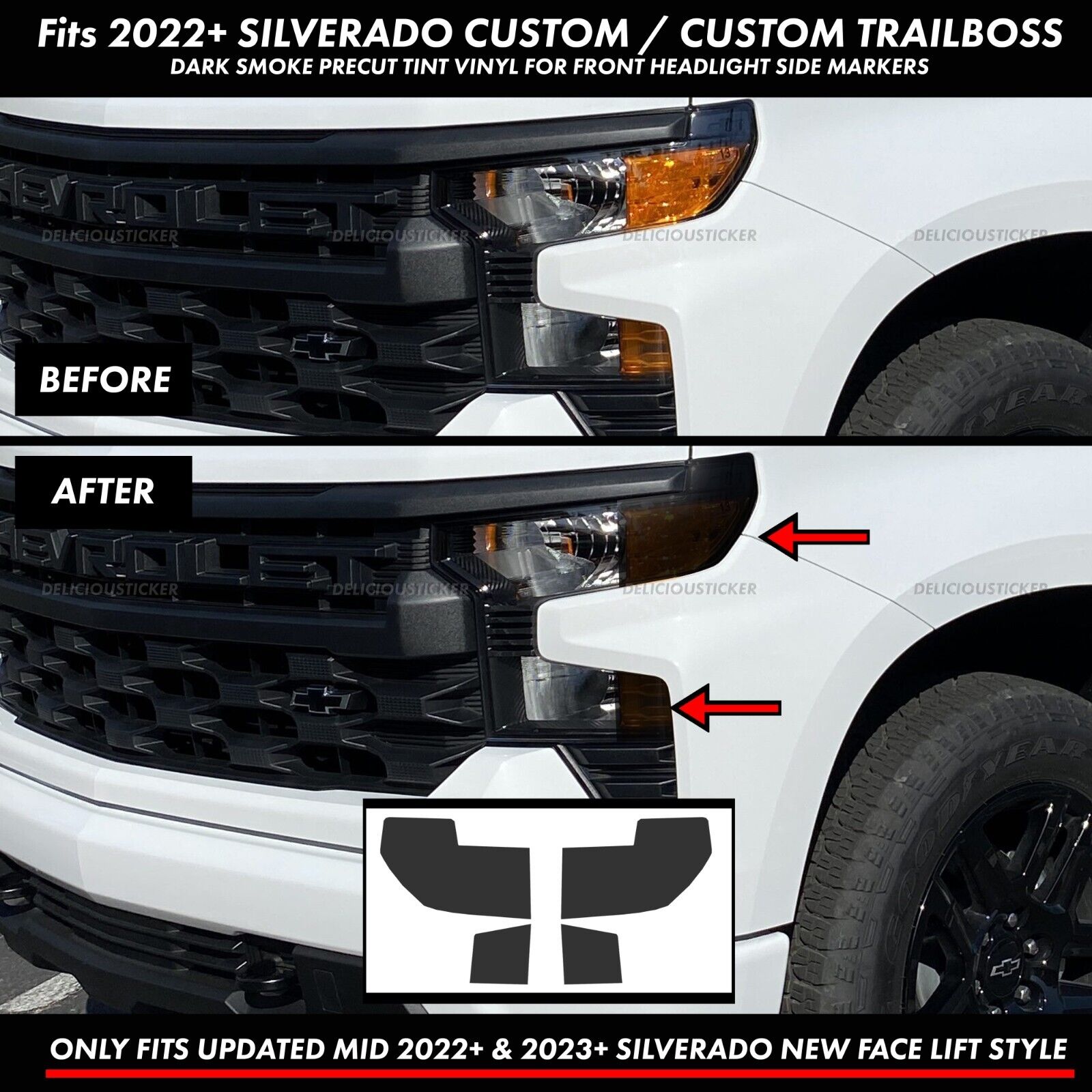 Headlamp Kit | CHEVROLET SILVERADO 1500 CUSTOM TRAIL BOSS 2024 Headlamp Kit | CHEVROLET SILVERADO 1500 CUSTOM TRAIL BOSS 2024