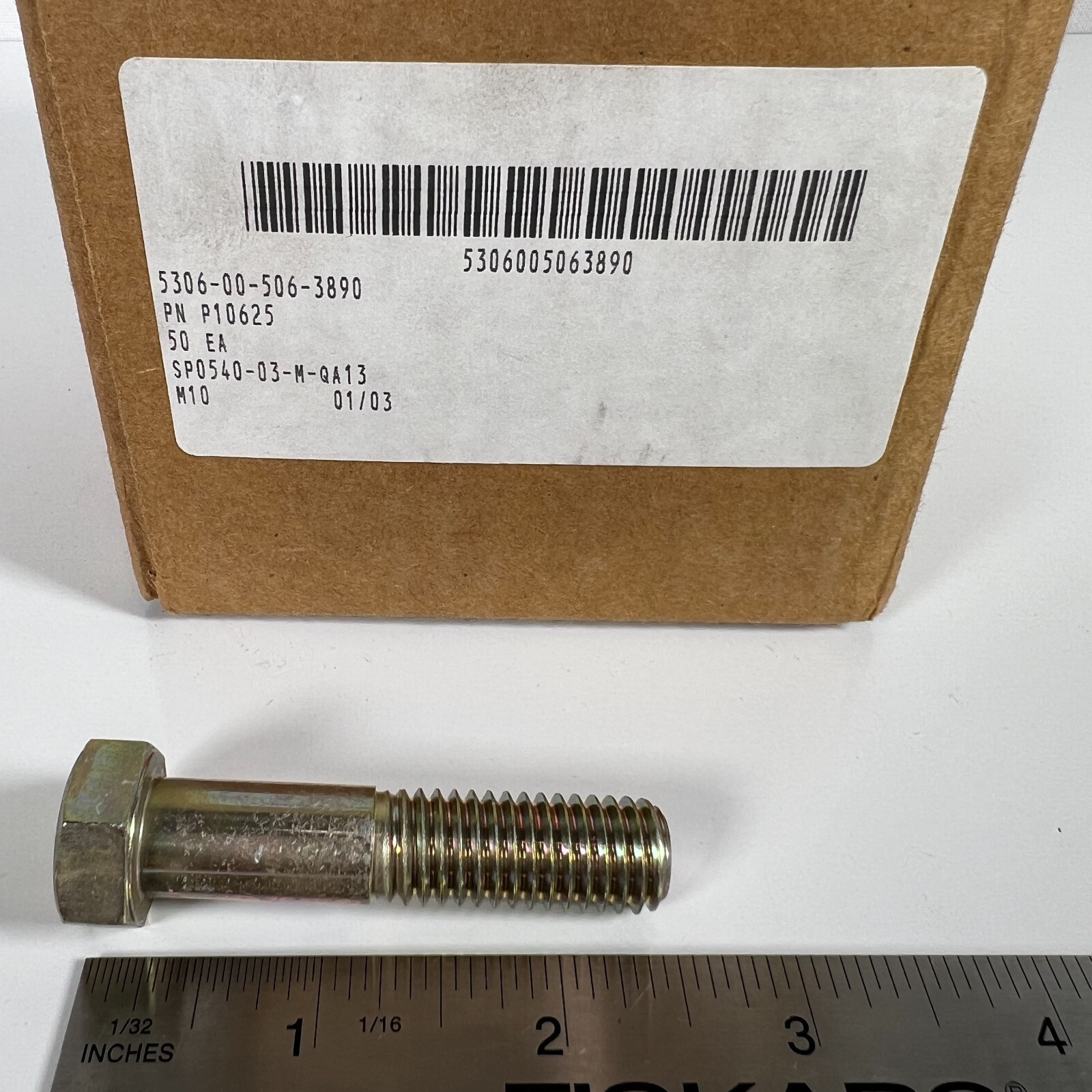 Bolt Internally Relieved Body P10625 530600506389 Military Bolt Internally Relieved Body P10625 530600506389 Military