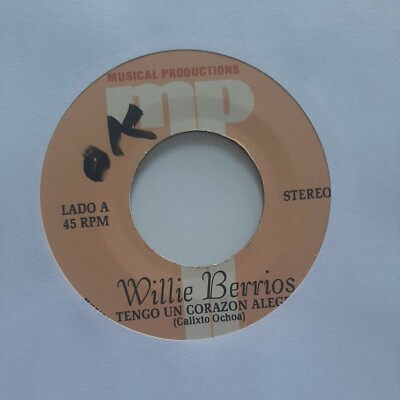 Willie Berrios Tengo Un Corazon Alegre MP Productions VG+ #1739
