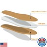 Supination Insoles,O/XO Leg Orthopedic Corrective Brown Insoles,for Foot Alignment,Metatarsalgia,Bow Legs,Posture Improve,for Men and Women(Color: Supination,Size: 43/44)