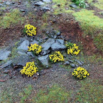 WWS Static Grass Tufts x 100 – Daffodil, 4mm – Model Railway Wargame Scenery