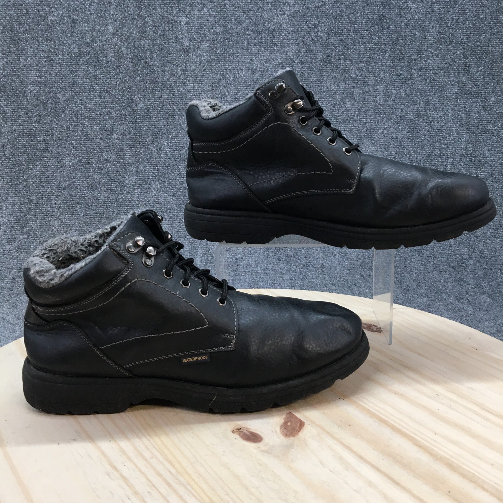 Mens 10.5 W Hayden Fleece Combat Ankle Lace Waterproof 138307 Black