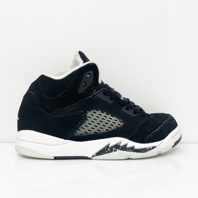

Nike Boys Air Jordan 5 440889-011 Черные баскетбольные кроссовки, размер 2Y, Черный, Air Jordan 5