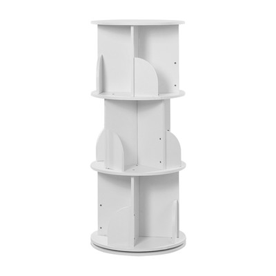 Rotating Bookshelf Corner Bookshelf Space-Saving Expert 15.7*15.7*38.5in New