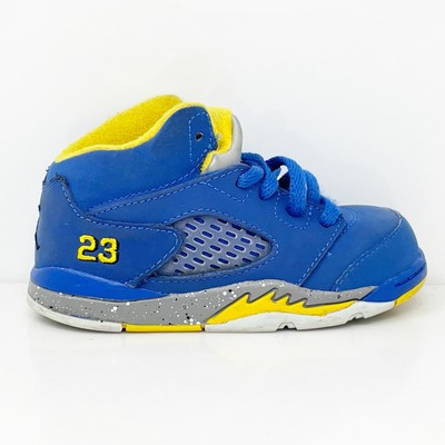 

Nike Boys Air Jordan 5 C13289-400 Синие кроссовки для баскетбола Размер 7C, Синий, Air Jordan 5
