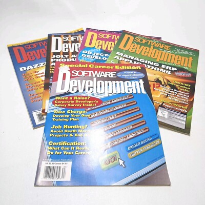 Software Development Magazines 1998 Lot of 5 Special Career Edition Vintage IT