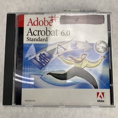 Adobe Acrobat 6.0 Standard 90046061 Windows CD w/ OEM Serial Number