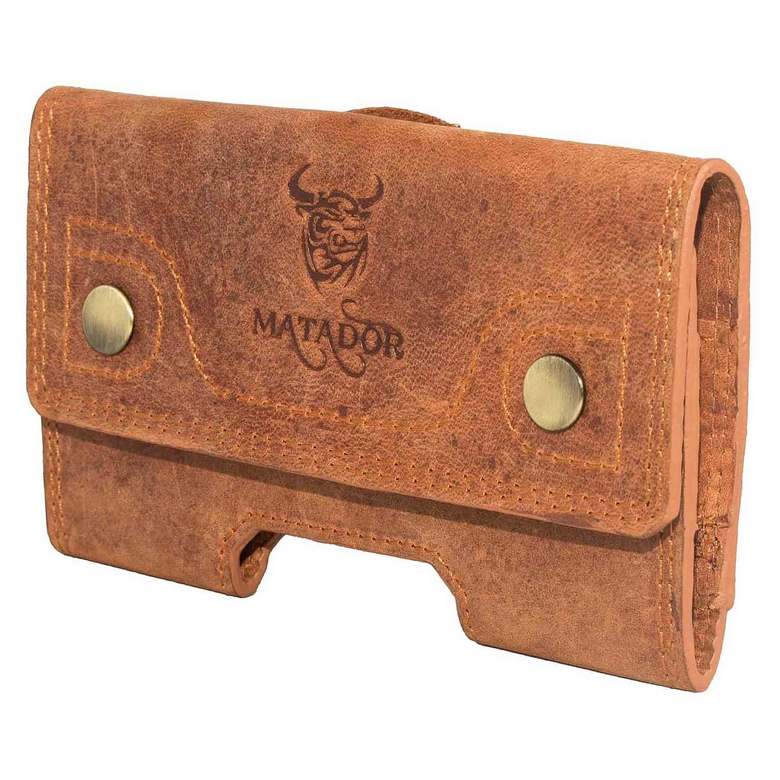 MATADOR Apple iPhone 16 / 16 Pro / 16e / 15 / 14 / 13 Leder Schutz-Hülle Braun