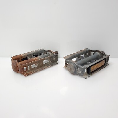 Rare Union U41 Mongoose Stamped BMX Racing Rat Trap Pedals K104911 1/2'' USA