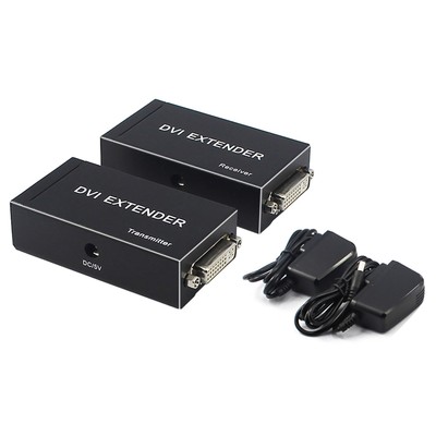 60M DVI Extender Via RJ45 Cable With EDID 1080P 3D TO RJ45 Transmitter&Receiver