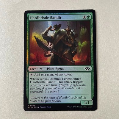 Magic the Gathering Outlaws of Thunder Junction #168 Hardbristle Bandit Foil