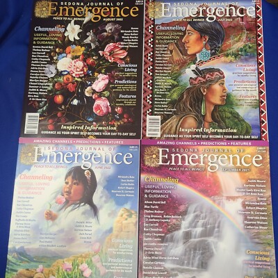 Sedona Journal of Emergence- Channeling & Predictions-LOT OF 4 ~ 2021-2022 ~ NEW