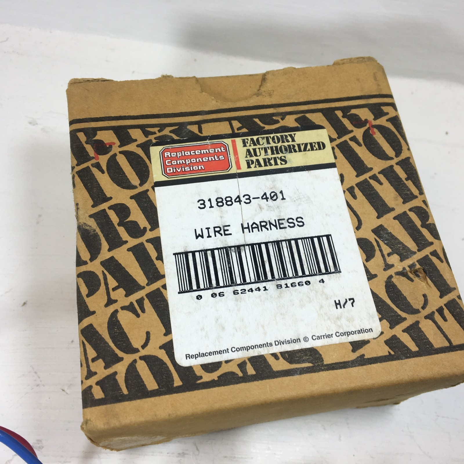 CARRIER, BRYANT, PAYNE FURNACE CONTOL BOARD WIRING HARNESS PN 318843-401 NIB