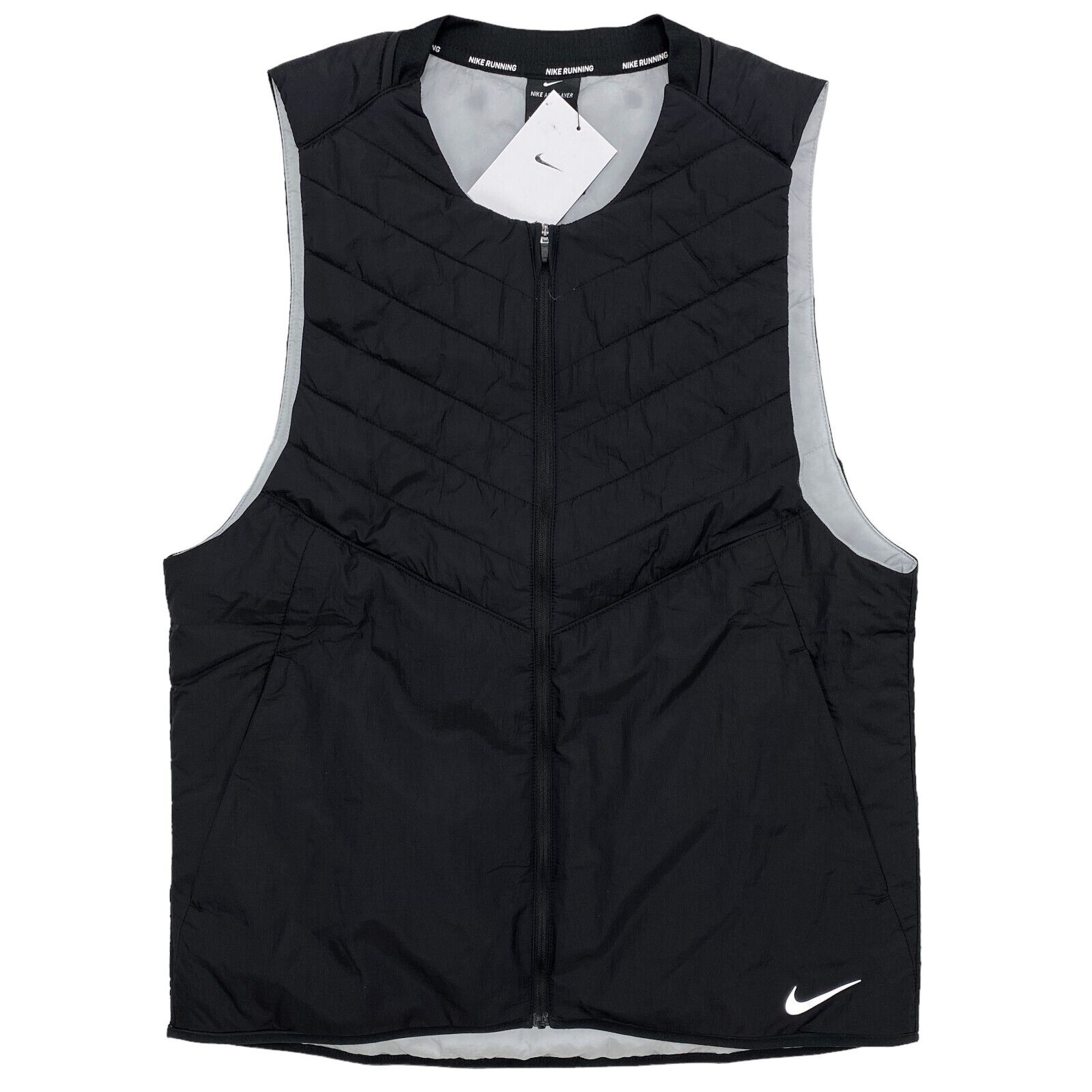 Nike Men's AeroLayer Running Vest Water Repel Synthetic Fill Nike Men's AeroLayer Running Vest Water Repel Synthetic Fill