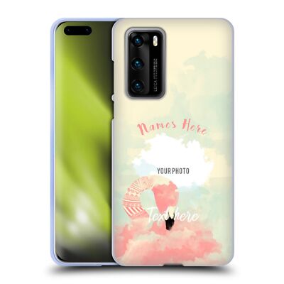 CUSTOM CUSTOMIZED PERSONALIZED FAB FLAMINGO SOFT GEL CASE FOR HUAWEI PHONES 4