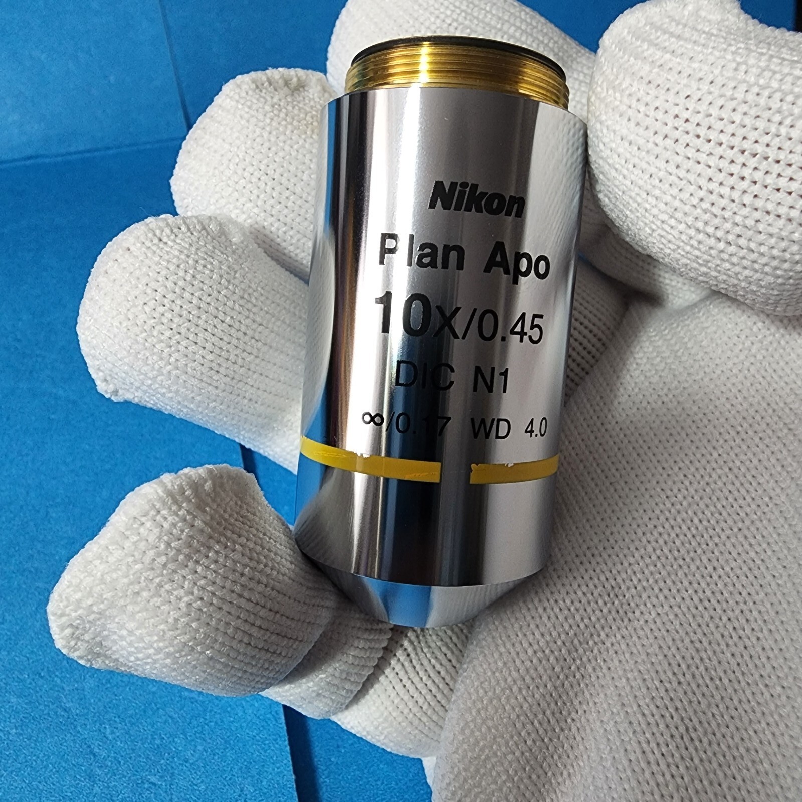直接手渡し可　Nikon 顕微鏡レンズ　Plan Apo 4x/0.2(現状品・一部、文字消え・スレあり・カビ無し)  直接手渡し可 Nikon 顕微鏡レンズ Plan Apo 40x⁄0.95(現状品・一部
