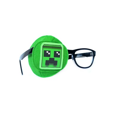 Playful comfortable kids fully obscured eye patch