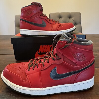 Jordan 1 Retro High Premier Gucci (2013) Shoes Size 10.5 Red 332134-631