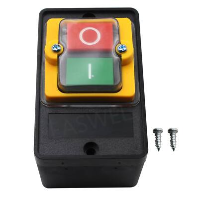 AC 220V/380V 10A Waterproof ON/OFF Push Button Drill Switch Motor For KAO-5