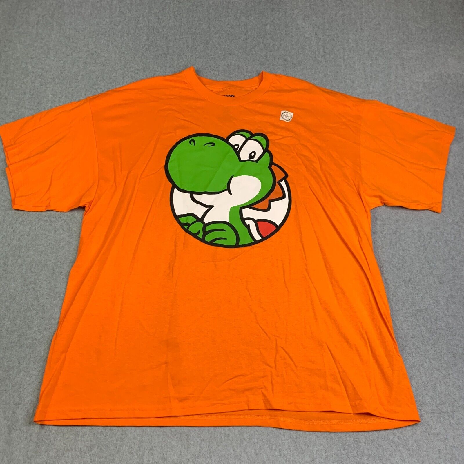 Super Mario Yoshi Shirt Adulr 3XL Orange Graphic Print Men Super Mario Yoshi Shirt Adulr 3XL Orange Graphic Print Men
