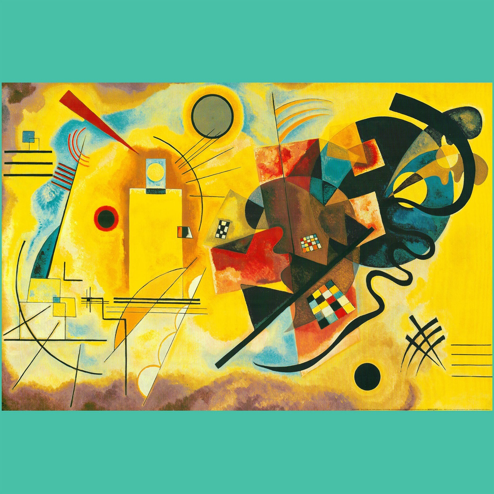 Yellow Red Blue 1925/フレーム額装