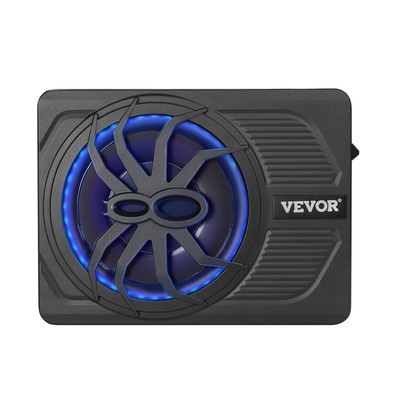 VEVOR 220W 10'' Slim Under-Seat Active Car Subwoofer Hi-fi Speaker Sub Amp Box