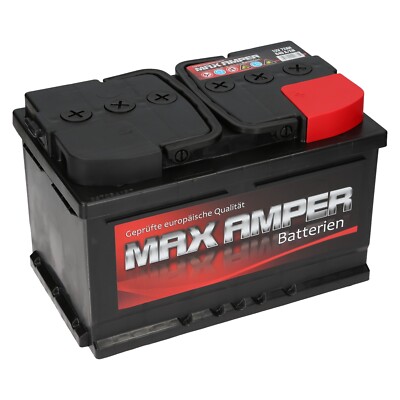 Autobatterie 12V 72 Ah 640A EN MAX AMPER Wartungsfrei sofort Einsatzbereit NEU