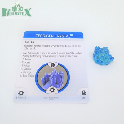 Heroclix Guardians of the Galaxy set Terrigen Crystal #S101 LE object w/card!