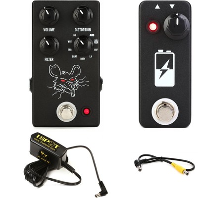 JHS PackRat 9-way Rodent-style Distortion and Volture 9V Voltage Sag Pedal