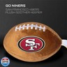 San Francisco 49ers Plush Football Pacifier Holder by Smilo - Officially Licensed NFL Soother Holder - Soft Plush Toy and Dummy Holder - Fits Any Pacifier - Stroller Accessory and Newborn Essential