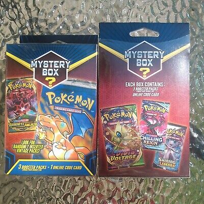 Walmart Mystery Pokémon TCG Vintage Chase Hanger Boxes x 2-6 Packs and 2 Codes!