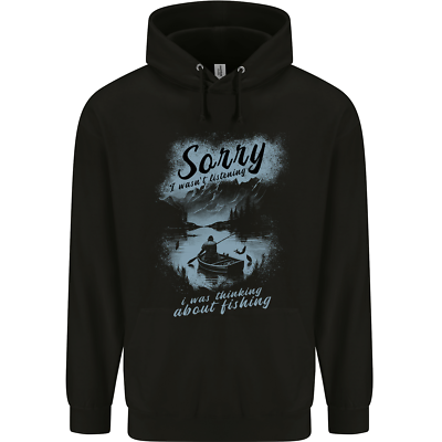 Sorry I Wasn'T Hören Lustig Fischer Fischen Herren Kapuzenpullover