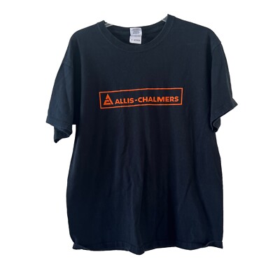 Gildan Allis Chalmers Tractors Black Short Sleeve Tee T-shirt Short Sleeve